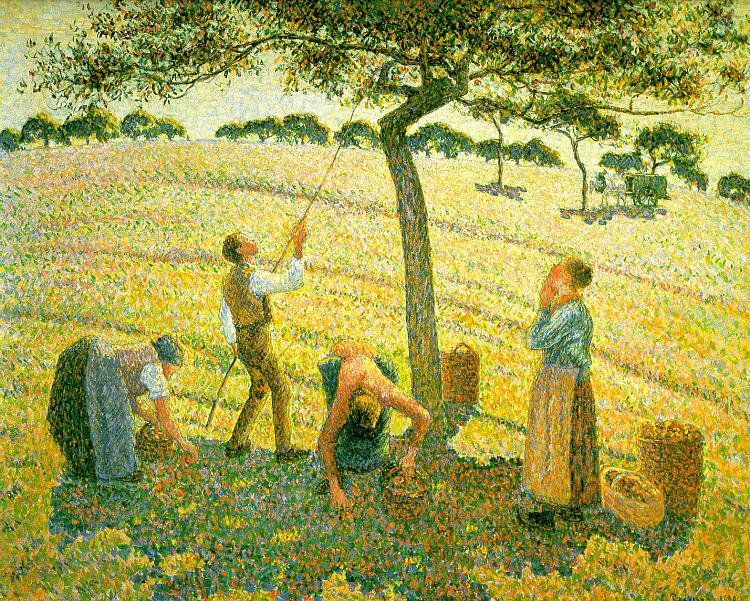 Camille Pissaro Apple Picking at Eragny sur Epte